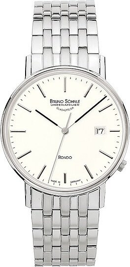 Bruno Söhnle Damenarmbanduhr, Quarz, Edelstahl, Weiß, 38 mm - Bild 1