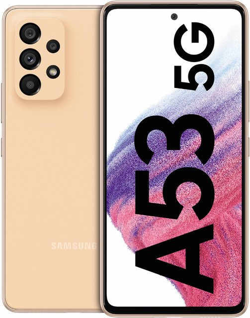 Samsung Galaxy A53 5G Smartphone 128GB Peach - Bild 1
