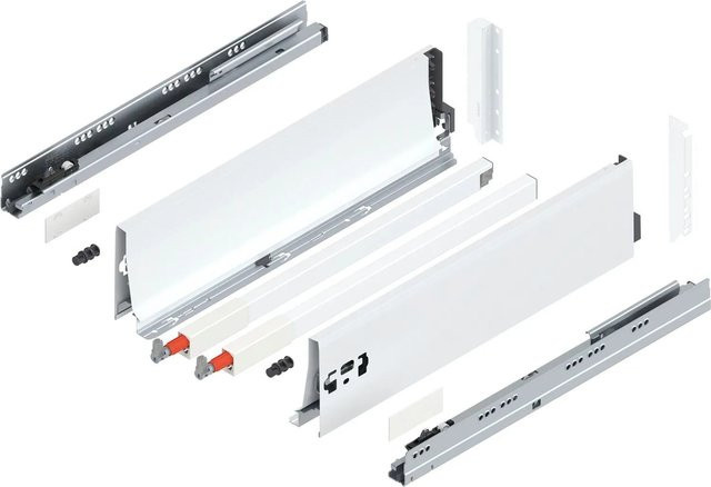 Blum D-Reling K Tandembox antaro Vollauszug Seidenweiß 1 Paar Tiefe: 450 mm Tragkraft: 30 kg - Bild 1