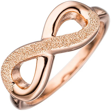Colfem Ring Unendlichkeit, 925 Silber, Roségold vergoldet, Damen, 54 - Bild 1