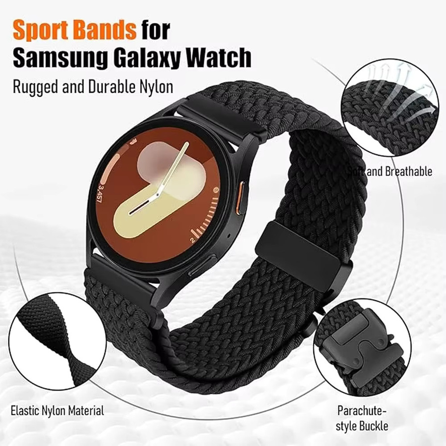 Amazfit Uhrenarmband Nylon, Schwarz, Unisex - Bild 4