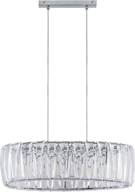 Lindby Pendelleuchte Sofia Modern 3-flammig Transparent Chrom E14 Wohnzimmerleuchte - Bild 1