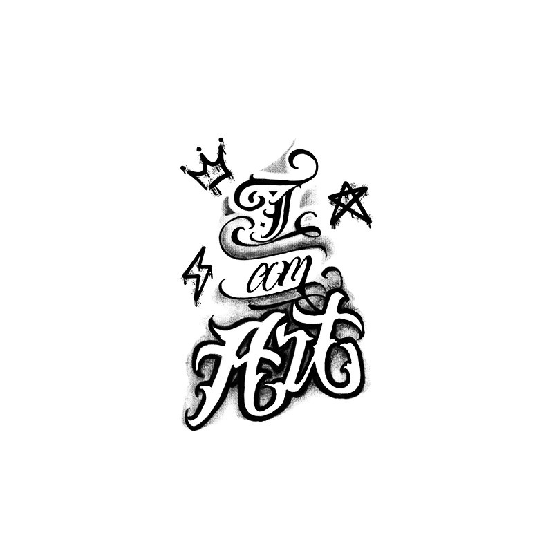 JKCODE TATTOO Kräutertattoo Street-Graffiti-Muster, Herren - Bild 6