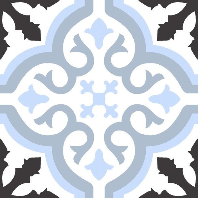 United Tile Bodenfliese Feinsteinzeug Casablanca Diamond Blau Glasiert Matt B: 20 cm, T: 20 cm - Bild 1