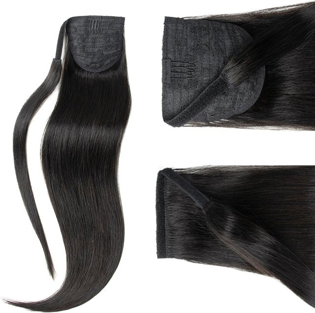 Echthaar-Pferdeschwanz Clip-in, 30,5–55,9 cm, 40–60 g, Unisex - Bild 1