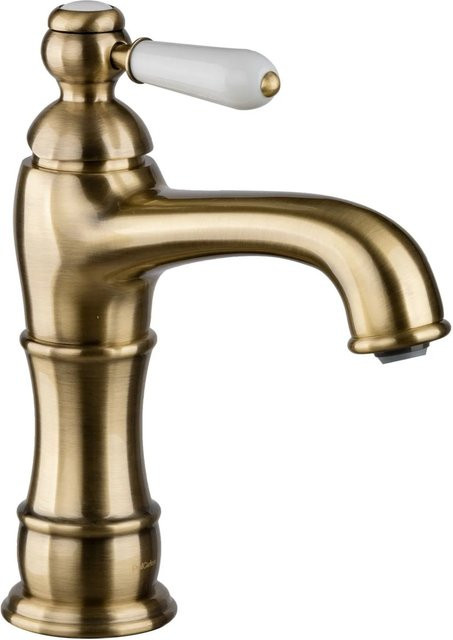 PaulGurkes Wasserhahn Nostalgie Bronze Einhandmischer aus Messing für das Badezimmer - Bild 1