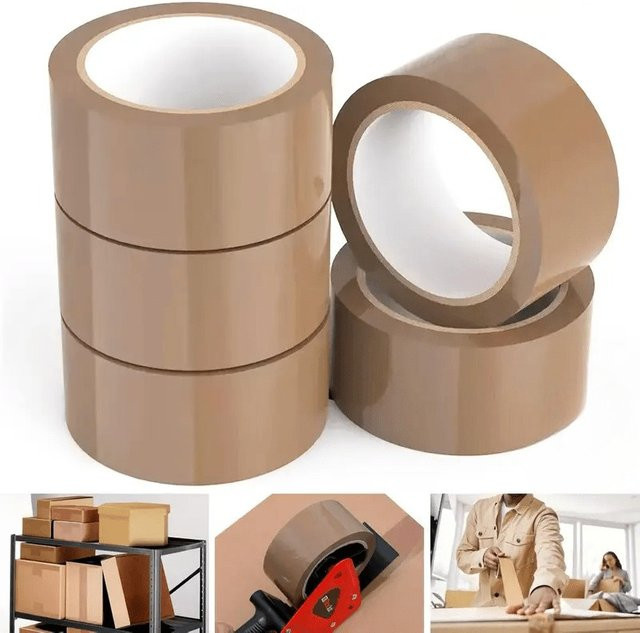 Braunes Siegelverpackungsband für Spender, Breite: 4,8 cm, Länge: 100 m - Bild 1