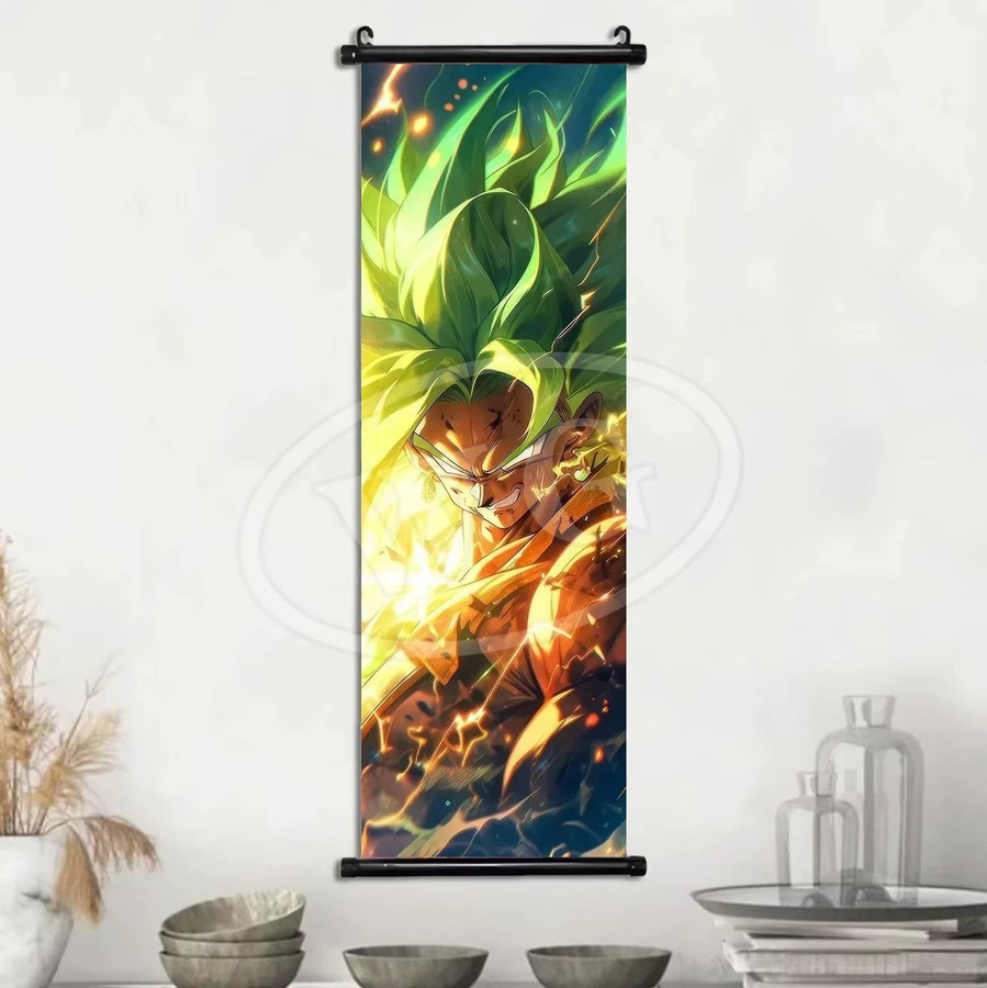 Bandai Dragon Ball Anime Poster Wandbehang mit Sun Wukong und Kakarote als mehrfarbige Kunstmalerei - Bild 2