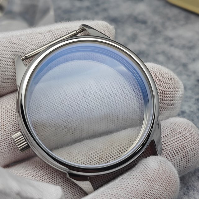 MDNEN Uhrengehäuse Edelstahl, 42 mm, poliert, transparent, Unisex - Bild 1