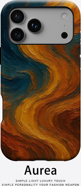 Swirl Glow magnetische Handyhülle für iPhone 17 16 15 14 13 Pro Max Plus, robuste doppelschichtige Hülle in Multicolour - Bild 1