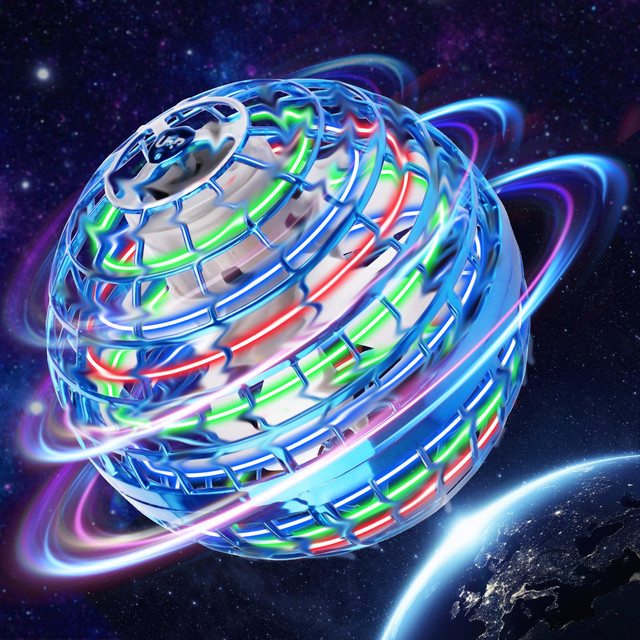 Kosmos, KI-gesteuerter Fliegender Ball, Farb-LED-Kosmosball, 360 ° rotierender Schwebeball - Bild 1
