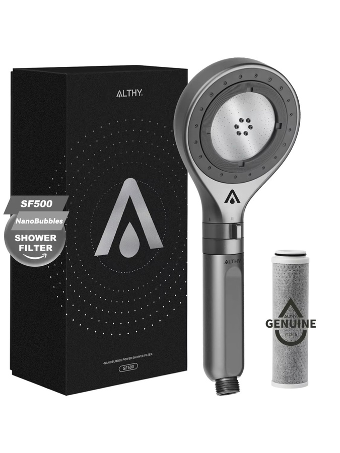 ALTHY Mikroblasen-Duschkopf mit Wasserfilter und Kohlefilter, Unisex - Bild 5