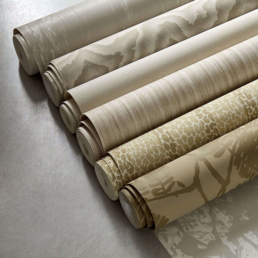 Harlequin Tapete Extravagance Nectar in Beige mit floralem und botanischem Design aus Vlies - Bild 1