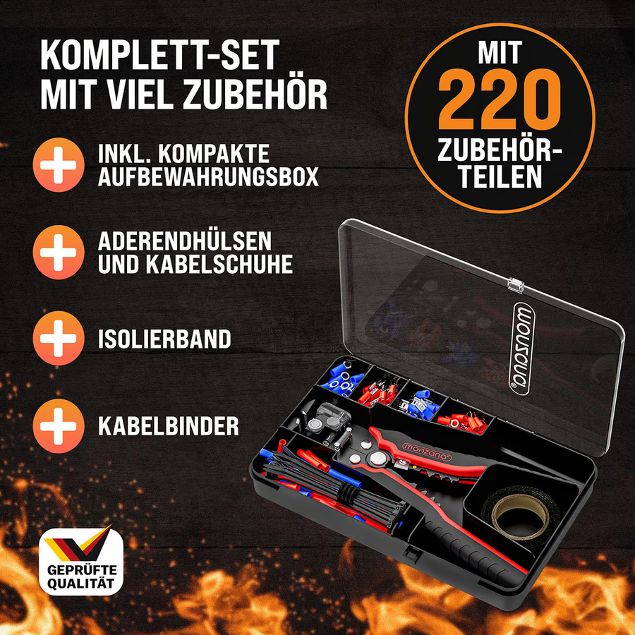 Monzana Abisolierzange Set 220-teilig in Schwarz und Multicolour aus Stahl - Bild 2