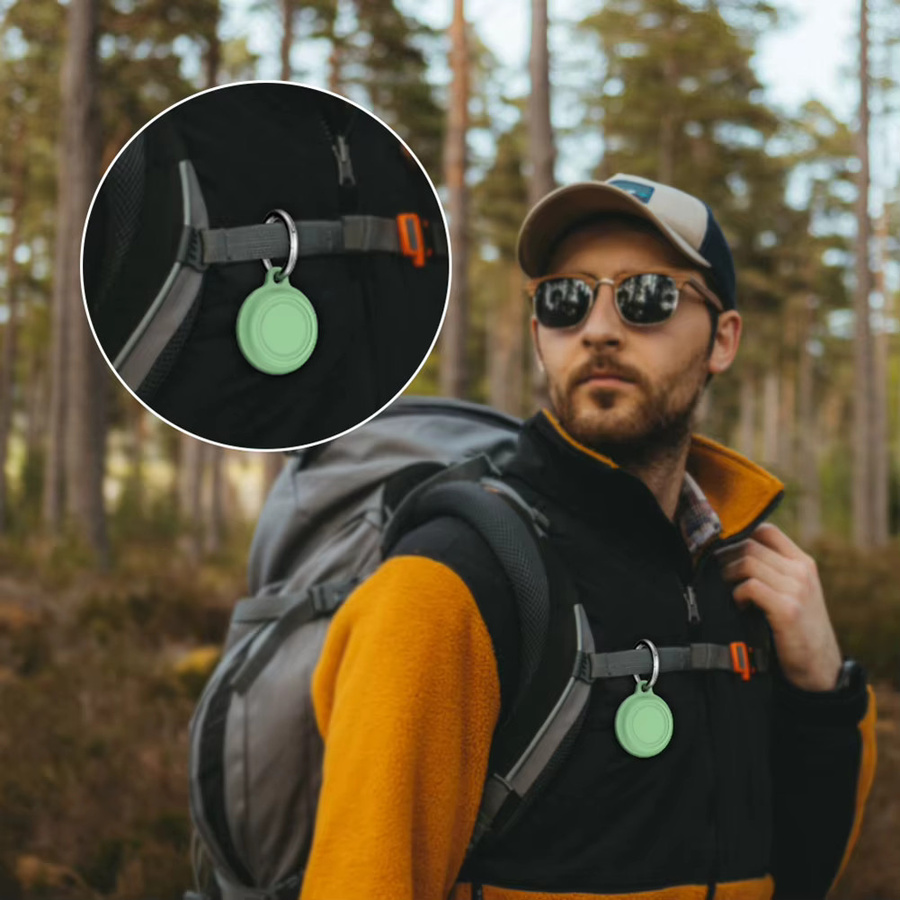 Motorola Moto Tag Smart Tracker Schutzhülle aus weichem Silikon, wasserdichte Hülle in Schwarz - Bild 2