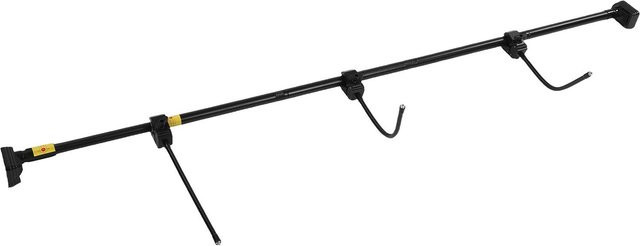 Koogeelife Girlandenaufhänger aus Stahl, ausziehbarer Türrahmen Kranzaufhängeständer für Türen von 80 bis 170 cm Breite, Schwarz - Bild 1