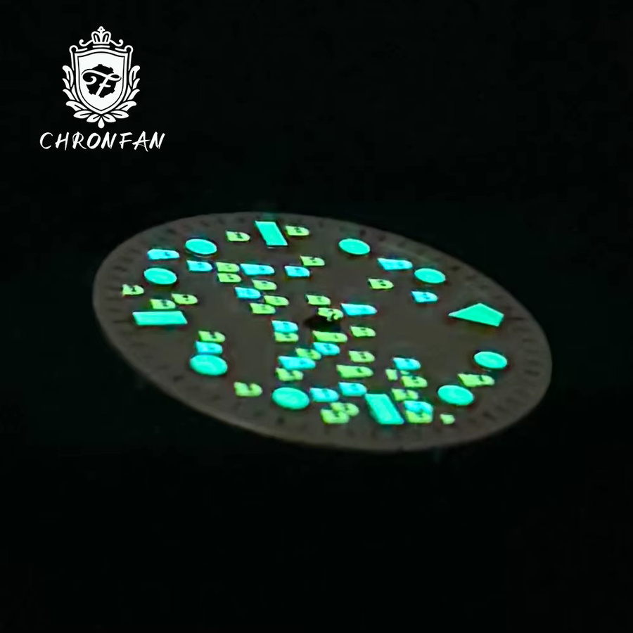 CHRONFAN Uhrenzubehör 50-Fathoms Zifferblatt 28,5 mm, Silber, Unisex - Bild 3