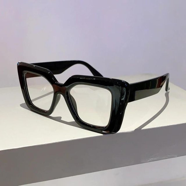 IGNYBURKE Korrektionsbrille Damen, quadratisch, Vollrand, Kunststoff, schwarz - Bild 1