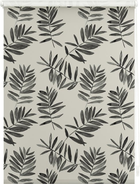 Lichtblick Rollo Klemmfix blickdicht Black Watercolor Branches Schwarz - Bild 1