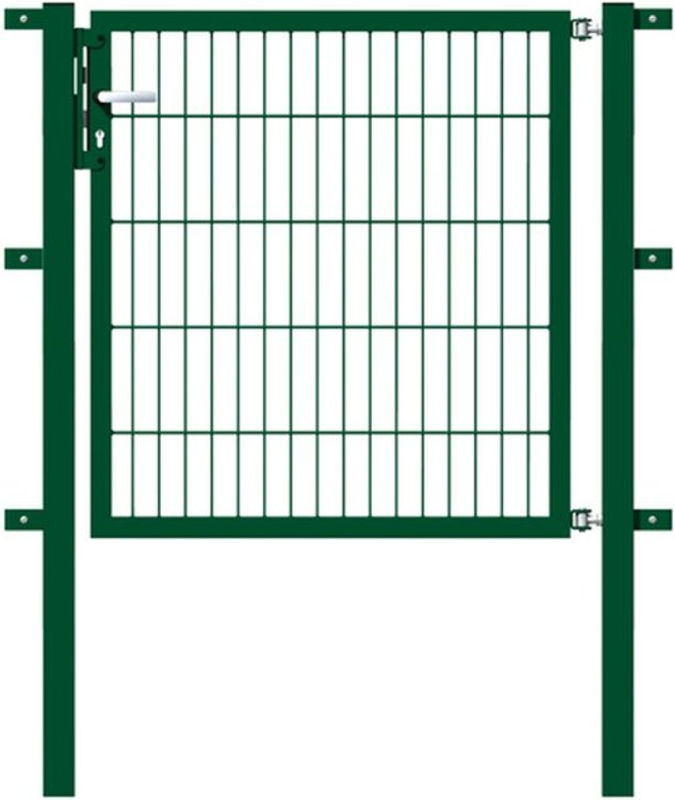 ALBERTS Stabgitter-Einzeltor für Doppelstabmattenzäune, Farbe: Grün, Höhe: 100 cm - Bild 2