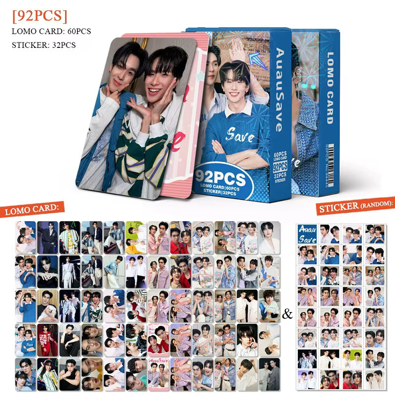 AuauSave Thai Star CP Lomo-Karten Set, 60 Stück, mit 32 Bonus-Aufklebern - Bild 2