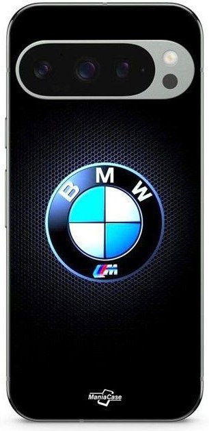 MANIACASE Handyhülle für Google Pixel 9 Pro XL aus Silikon TPU mit leuchtendem BMW Logo in Schwarz - Bild 1