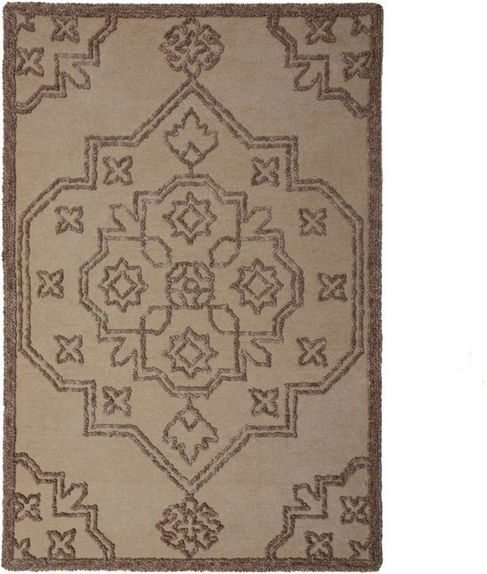 Flair Rugs Wollteppich Sable Vintage in Beige, B/T: 160 x 230 cm - Bild 1