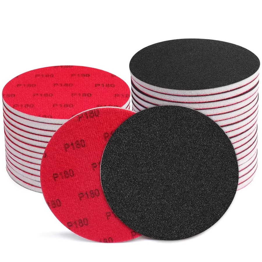 Vibratite Polierschwamm Schleifpads mit Klettverschluss, 5 Zoll, Rot, für Holz, Metall und Kunststoff - Bild 7