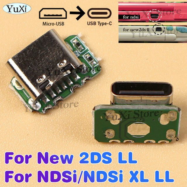 YuXi USB-C Ladeplatine für NDSi XL LL und New 2DS LL als DIY-Ersatzteil - Bild 1