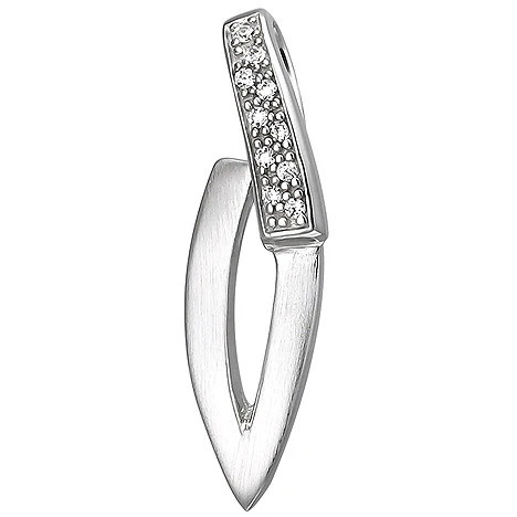 Colfem Anhänger 925 Sterling Silber, matt, 10 Zirkonia - Bild 1