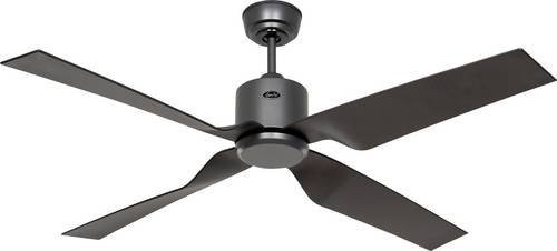 CasaFan ECO VENTOS IP44 132 BG-BG WiFi Deckenventilator in Basaltgrau mit Fernbedienung, Timer und App-Steuerung - Bild 1
