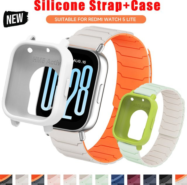 OAKCHARM Schutzhülle und Silikonarmband für Xiaomi Redmi Watch 5 Active/5 Lite, Silikon, Unisex - Bild 1