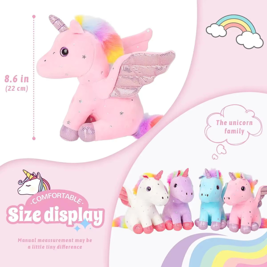 SONGYI Plüsch-Einhorn, Stofftier, Lila - Bild 2