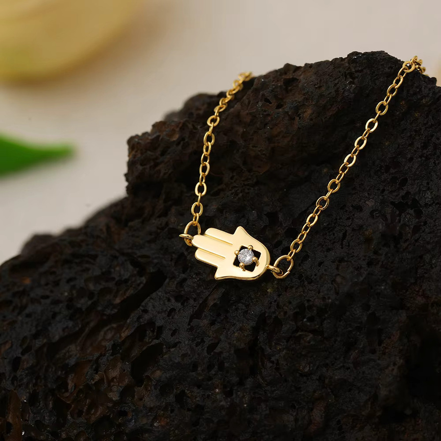Erpels Halskette, vergoldet, Herz-Anhänger, Kreuz-Charm, Kristall, Damen - Bild 3