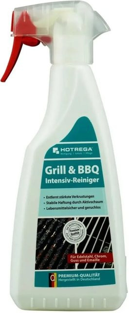 Hotrega Grill- und BBQ-Reiniger in der weißen Flachsprühflasche, 500 ml - Bild 1