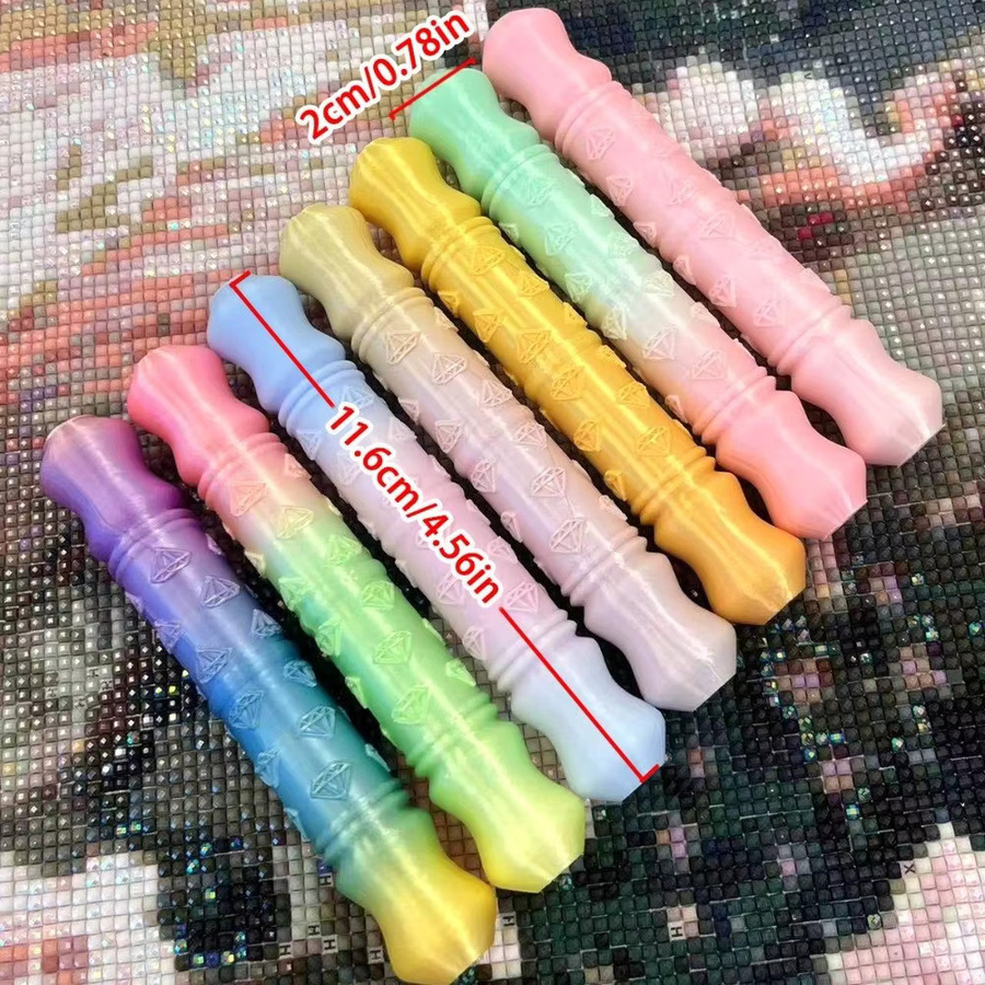 5D-Diamant-Malstift-Set mit 5 multifunktionalen Ersatz-Stiftköpfen in Multicolour aus Kunststoff für DIY-Handwerk und Stickerei - Bild 4