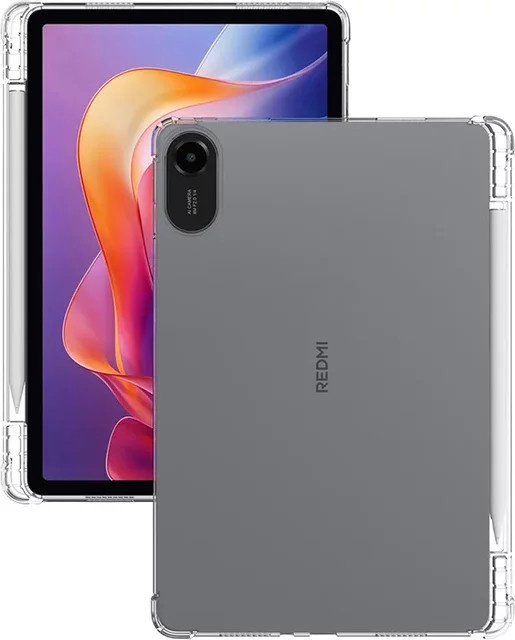 Stoßfeste Schutzhülle für Xiaomi Redmi Pad 2 HD 11 Zoll mit Stifthalter in Transparent - Bild 1
