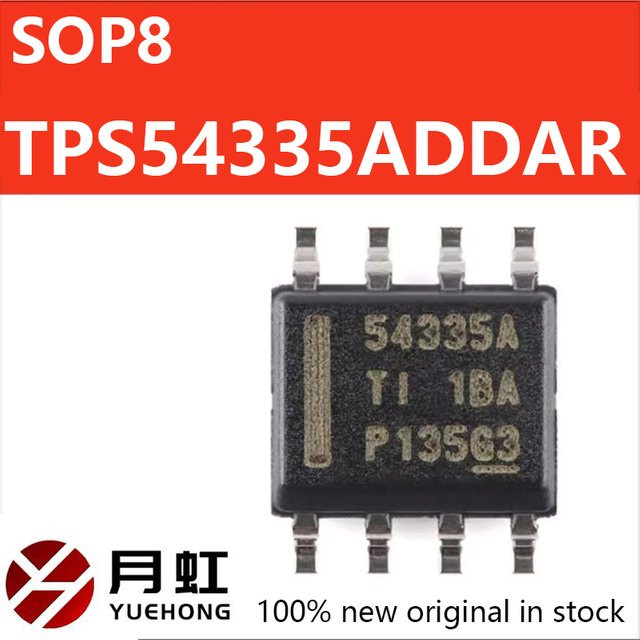 TI TPS54335ADDAR Synchroner Step-Down-Konverter-Chip SOP8 in Schwarz, 10 Stück - Bild 1