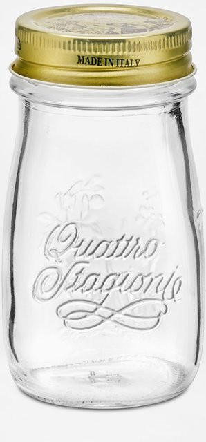 Bormioli Rocco Quattro Stagioni Flasche, transparent/gold, 0,2 l, 12er Pack - Bild 1
