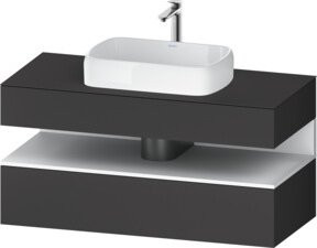 Duravit Waschtischunterschrank Qatego Wandhängend in Weiß oder Anthrazit mit Schubladen B/T/H: 120 x 55 x 60 cm - Bild 1
