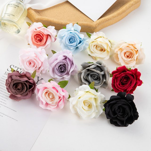 Künstliche Seidenrose von XIAOYINMO in Multicolour für Dekorationen bei Hochzeiten oder im Garten - Bild 1