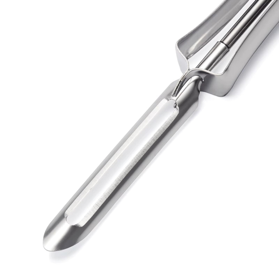 ACRDDK Edelstahl Gemüse Schäler mit Dual-Klingen in Silber - Bild 3