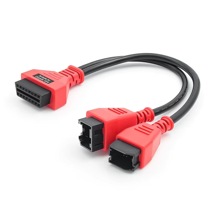 JFIND OBD2 Adapterkabel Bypass SGW für Chrysler, Jeep, Dodge und Fiat, kompatibel mit Autel DS808, IM608, MaxiSys und Launch X431, Farbe: Rot - Bild 4