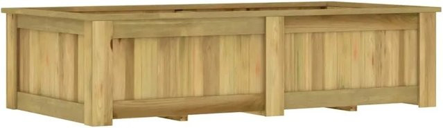 vidaXL Hochbeet aus imprägniertem Kiefernholz in Grün oder Braun, B/T/H: 196 x 100 x 50 cm - Bild 1