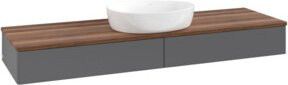 V&B Waschtischunterschrank Antao ohne Frontstruktur in Anthrazit lackiert, B/T: 160 x 50 cm - Bild 1