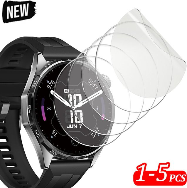 OAKCHARM Displayschutzfolie für Huawei Watch GT 6Pro 46 mm, Silikon, transparent, Unisex - Bild 1