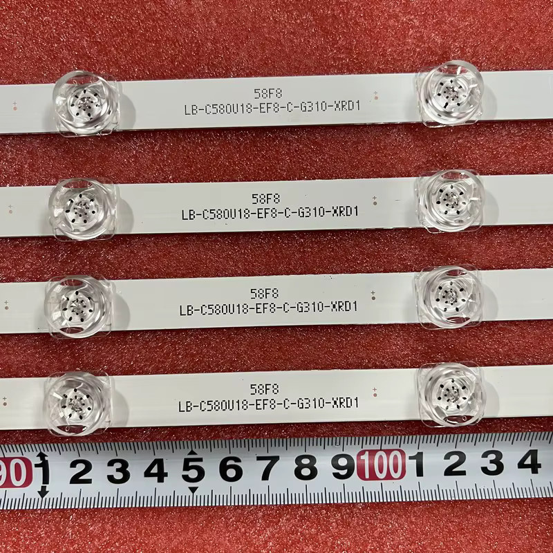 Hkpro LED-Hintergrundbeleuchtungsstreifen mit 12 LEDs in Weiß für CHIQ TV-Modelle U58G5500 U58G7N SL581MU 58D2P 58F8 58DP600 - Bild 3