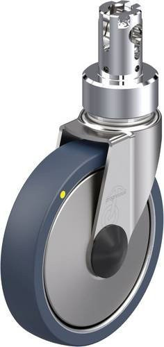 Blickle Krankenbettenrolle LPZ-ALTPU 150XK-CS11-ELS-FA, Farbe: Grau, Rad-Durchmesser: 150 mm, Tragfähigkeit: 150 kg - Bild 1