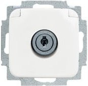 ABB Geräteeinsatz Steckdose IP20 Reinweiß (RAL 9010) - Bild 1