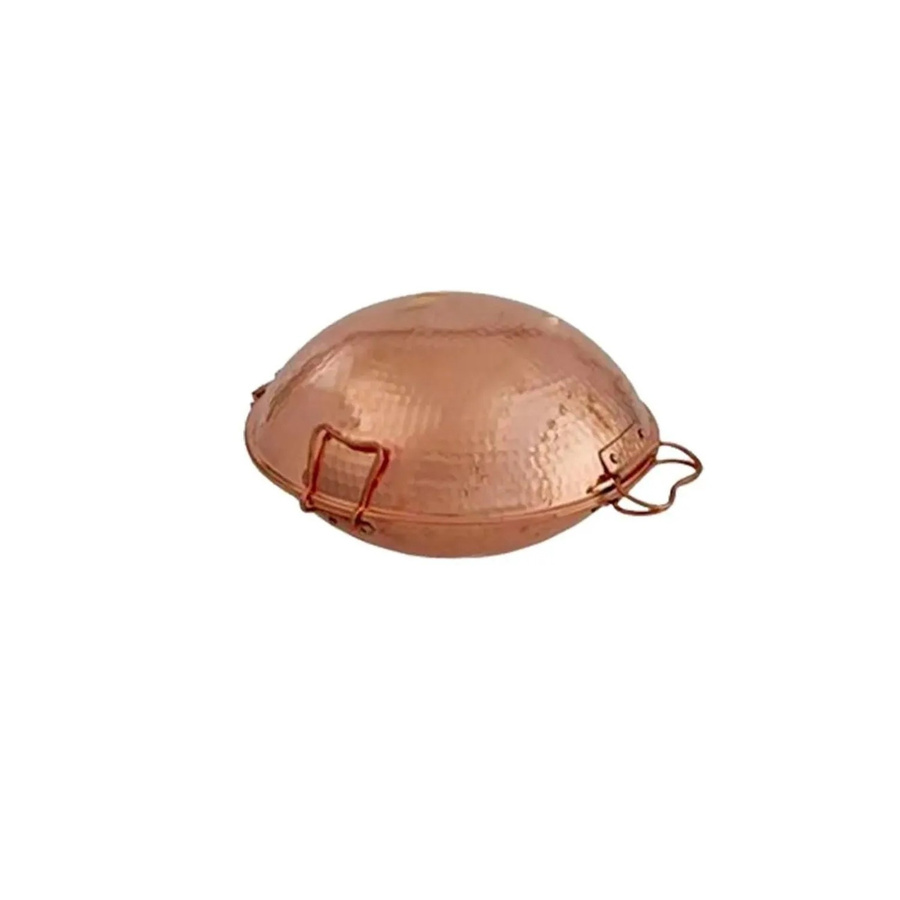 Ich-Zapfe Cataplana aus Kupfer für Fisch, Fleisch und Meeresfrüchte, Farbe: Kupfer, Durchmesser: 21 cm - Bild 2